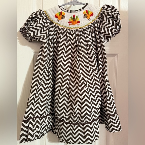 Smocked or Not Smocked Thanksgiving Dress - Picture 1 of 9